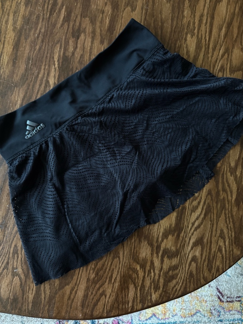 Adidas Black Athletic Mesh Skort